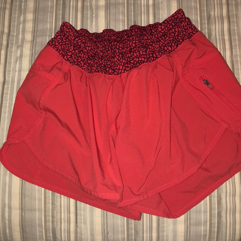 Red Lululemon Shorts